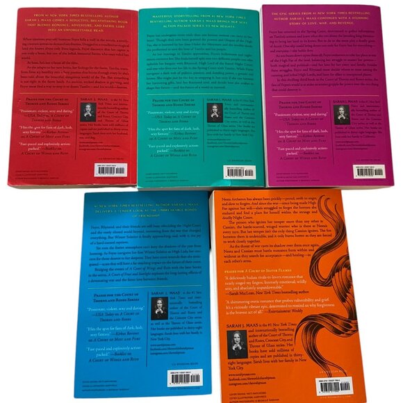 A Court of Thorns and Roses Series by Sarah J. Maas Books 1-5 Fairy Fant… - Picture 2 of 2